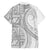 Tonga White Sunday Family Matching Summer Maxi Dress and Hawaiian Shirt Lotu Tamaiti Ngatu Tribal - Polynesian Pride