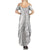 Tonga White Sunday Summer Maxi Dress Lotu Tamaiti Ngatu Tribal - Polynesian Pride