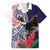 American Samoa Bald Eagle Personalized Family Matching Puletasi and Hawaiian Shirt Polynesian Teuila Flowers - Polynesian Pride