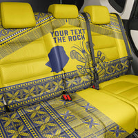 Niue Crab Personalised Back Car Seat Cover Niuean Hiapo Pattern - Polynesian Pride