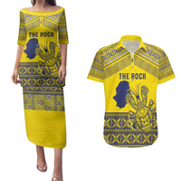 Niue Crab Personalised Couples Matching Puletasi and Hawaiian Shirt Niuean Hiapo Pattern - Polynesian Pride