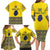 Niue Crab Personalised Family Matching Long Sleeve Bodycon Dress and Hawaiian Shirt Niuean Hiapo Pattern - Polynesian Pride