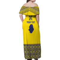 Niue Crab Personalised Family Matching Off Shoulder Maxi Dress and Hawaiian Shirt Niuean Hiapo Pattern - Polynesian Pride