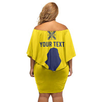 Niue Crab Personalised Family Matching Off Shoulder Short Dress and Hawaiian Shirt Niuean Hiapo Pattern - Polynesian Pride