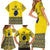 Niue Crab Personalised Family Matching Short Sleeve Bodycon Dress and Hawaiian Shirt Niuean Hiapo Pattern - Polynesian Pride