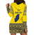 Niue Crab Personalised Hoodie Dress Niuean Hiapo Pattern - Polynesian Pride