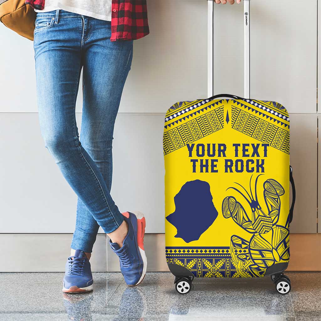 Niue Crab Personalised Luggage Cover Niuean Hiapo Pattern - Polynesian Pride