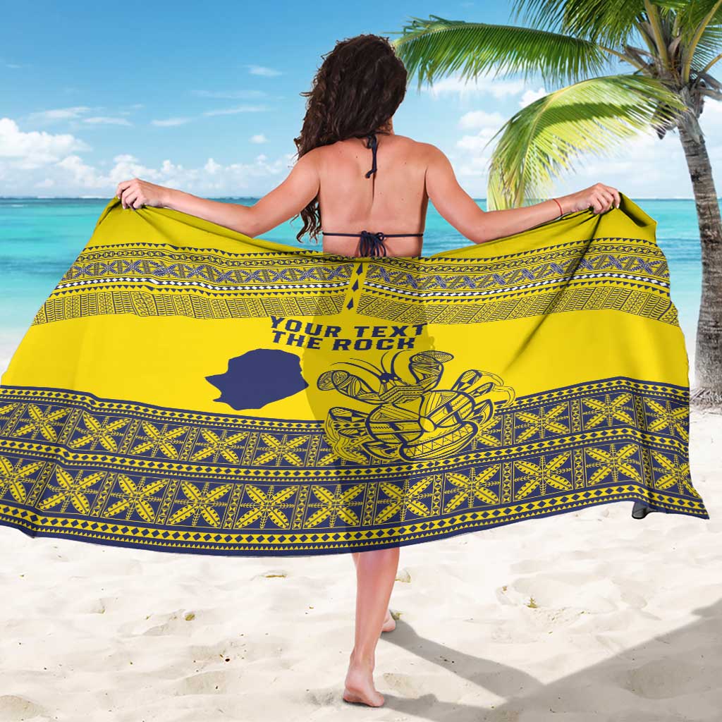 Niue Crab Personalised Sarong Niuean Hiapo Pattern - Polynesian Pride