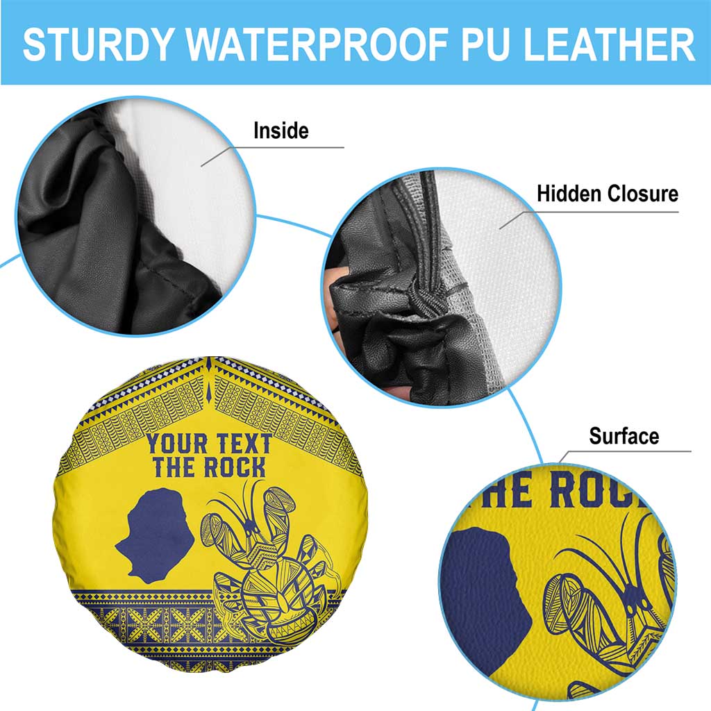 Niue Crab Personalised Spare Tire Cover Niuean Hiapo Pattern - Polynesian Pride