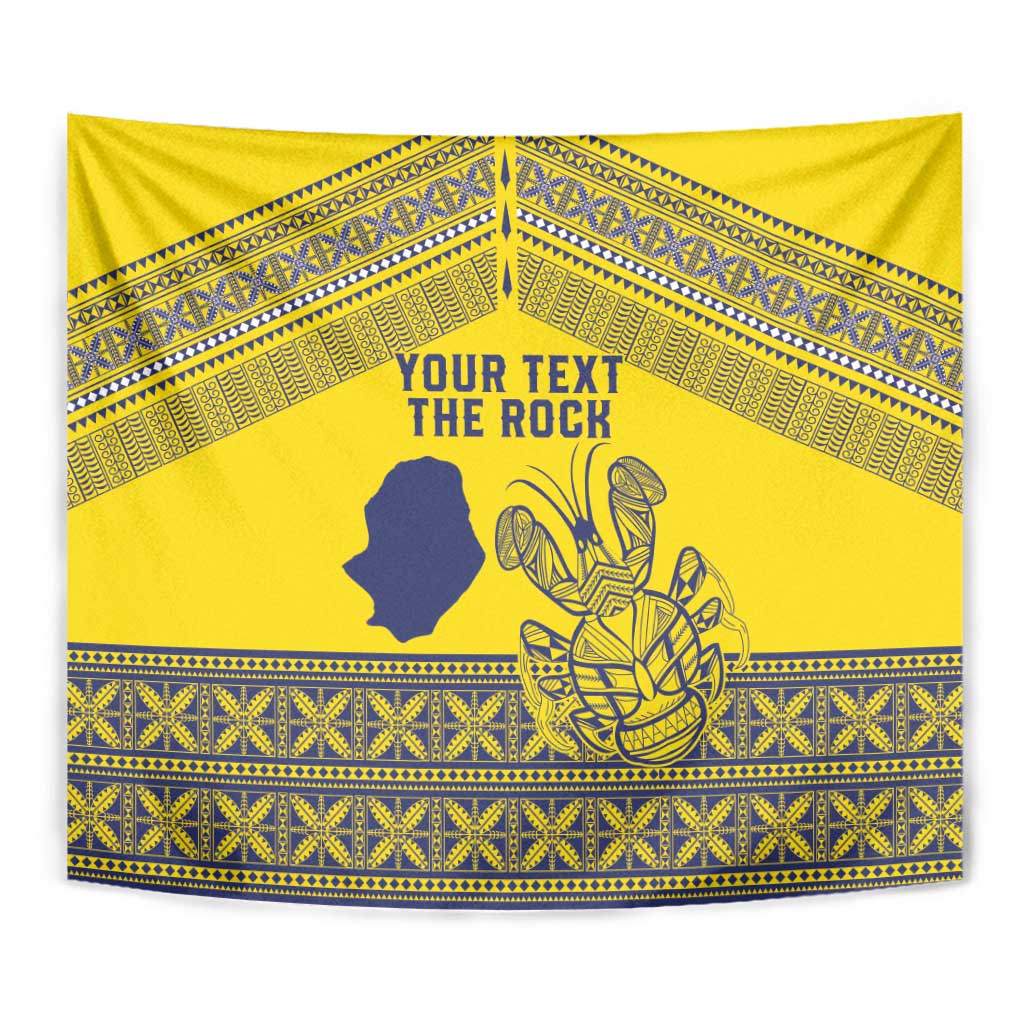 Niue Crab Personalised Tapestry Niuean Hiapo Pattern - Polynesian Pride