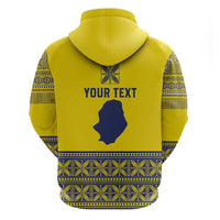 Niue Crab Personalised Zip Hoodie Niuean Hiapo Pattern - Polynesian Pride