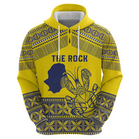 Niue Crab Personalised Zip Hoodie Niuean Hiapo Pattern - Polynesian Pride