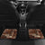 Vintage Samoa Siapo Mamanu Car Mats Brown Samoan Tapa Motif - Polynesian Pride