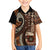 Vintage Samoa Siapo Mamanu Family Matching Puletasi and Hawaiian Shirt Brown Samoan Tapa Motif - Polynesian Pride