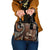Vintage Samoa Siapo Mamanu Shoulder Handbag Brown Samoan Tapa Motif - Polynesian Pride