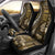 Vintage Samoa Siapo Mamanu Car Seat Cover Gold Samoan Tapa Motif - Polynesian Pride