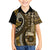 Vintage Samoa Siapo Mamanu Family Matching Puletasi and Hawaiian Shirt Gold Samoan Tapa Motif - Polynesian Pride