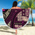 Vintage Samoa Siapo Mamanu Beach Blanket Pink Samoan Tapa Motif - Polynesian Pride