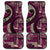 Vintage Samoa Siapo Mamanu Car Mats Pink Samoan Tapa Motif - Polynesian Pride