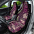 Vintage Samoa Siapo Mamanu Car Seat Cover Pink Samoan Tapa Motif - Polynesian Pride