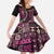 Vintage Samoa Siapo Mamanu Family Matching Puletasi and Hawaiian Shirt Pink Samoan Tapa Motif - Polynesian Pride