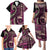 Vintage Samoa Siapo Mamanu Family Matching Puletasi and Hawaiian Shirt Pink Samoan Tapa Motif - Polynesian Pride