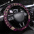 Vintage Samoa Siapo Mamanu Steering Wheel Cover Pink Samoan Tapa Motif - Polynesian Pride