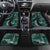 Vintage Samoa Siapo Mamanu Car Mats Teal Samoan Tapa Motif - Polynesian Pride