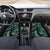 Vintage Samoa Siapo Mamanu Car Mats Teal Samoan Tapa Motif - Polynesian Pride