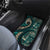 Vintage Samoa Siapo Mamanu Car Mats Teal Samoan Tapa Motif - Polynesian Pride