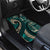 Vintage Samoa Siapo Mamanu Car Mats Teal Samoan Tapa Motif - Polynesian Pride