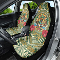 Hawaii Tiki Mask Car Seat Cover Mele Kalikimaka i Iulai!