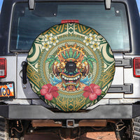 Hawaii Tiki Mask Spare Tire Cover Mele Kalikimaka i Iulai!