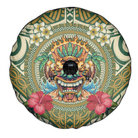 Hawaii Tiki Mask Spare Tire Cover Mele Kalikimaka i Iulai!