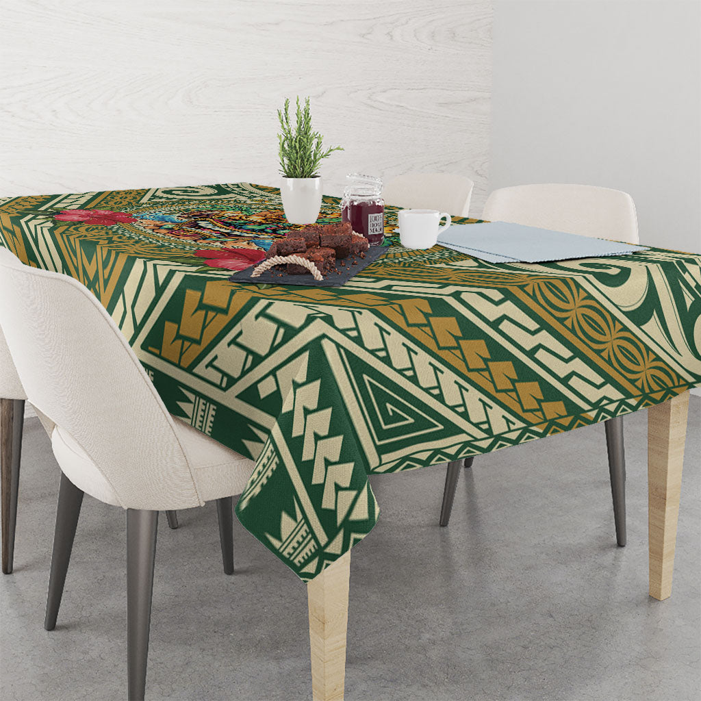 Hawaii Tiki Mask Tablecloth Mele Kalikimaka i Iulai!