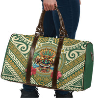 Hawaii Tiki Mask Travel Bag Mele Kalikimaka i Iulai!