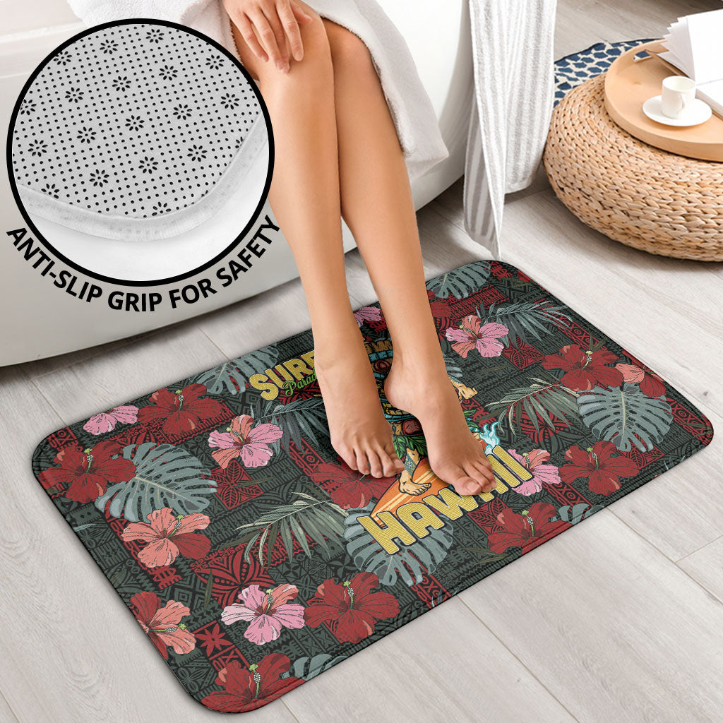Hawaii Tiki Surfing Bathroom Set Mele Kalikimaka i Iulai!