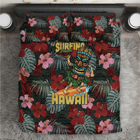 Hawaii Tiki Surfing Bedding Set Mele Kalikimaka i Iulai!