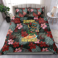 Hawaii Tiki Surfing Bedding Set Mele Kalikimaka i Iulai!