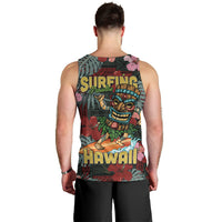 Hawaii Tiki Surfing Men Tank Top Mele Kalikimaka i Iulai!