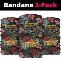 Hawaii Tiki Surfing Neck Gaiter Mele Kalikimaka i Iulai!