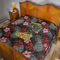 Hawaii Tiki Surfing Quilt Mele Kalikimaka i Iulai!