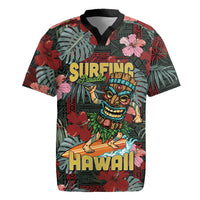 Hawaii Tiki Surfing Rugby Jersey Mele Kalikimaka i Iulai!