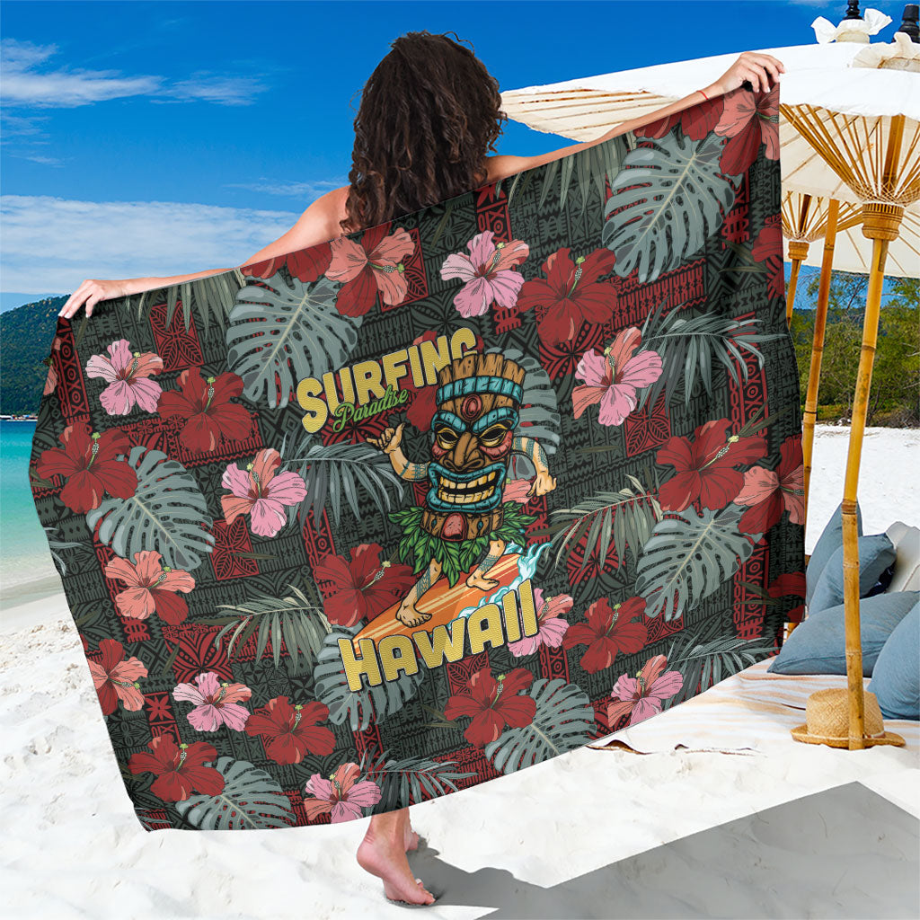 Hawaii Tiki Surfing Sarong Mele Kalikimaka i Iulai!