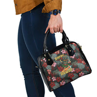 Hawaii Tiki Surfing Shoulder Handbag Mele Kalikimaka i Iulai!