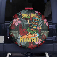 Hawaii Tiki Surfing Spare Tire Cover Mele Kalikimaka i Iulai!