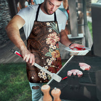 Kanoa Hawai'i Hibiscus Apron Polynesian Tribal Tattoo Pattern Floral Elements