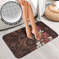Kanoa Hawai'i Hibiscus Bathroom Set Polynesian Tribal Tattoo Pattern Floral Elements