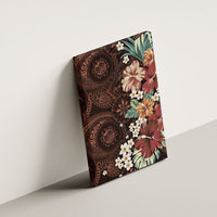 Kanoa Hawai'i Hibiscus Canvas Wall Art Polynesian Tribal Tattoo Pattern Floral Elements