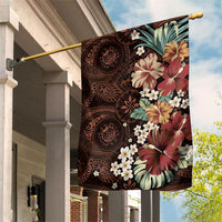 Kanoa Hawai'i Hibiscus Garden Flag Polynesian Tribal Tattoo Pattern Floral Elements